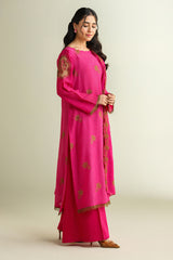 4 Piece -  Embroidered Suit - E1664
