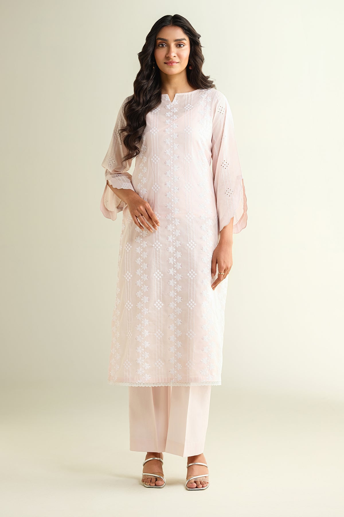 2 Piece - Embroidered Suit - E1667