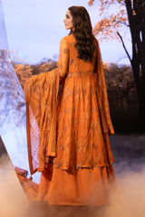 3 Piece -  Embroidered Suit - E1669