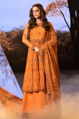 3 Piece -  Embroidered Suit - E1669
