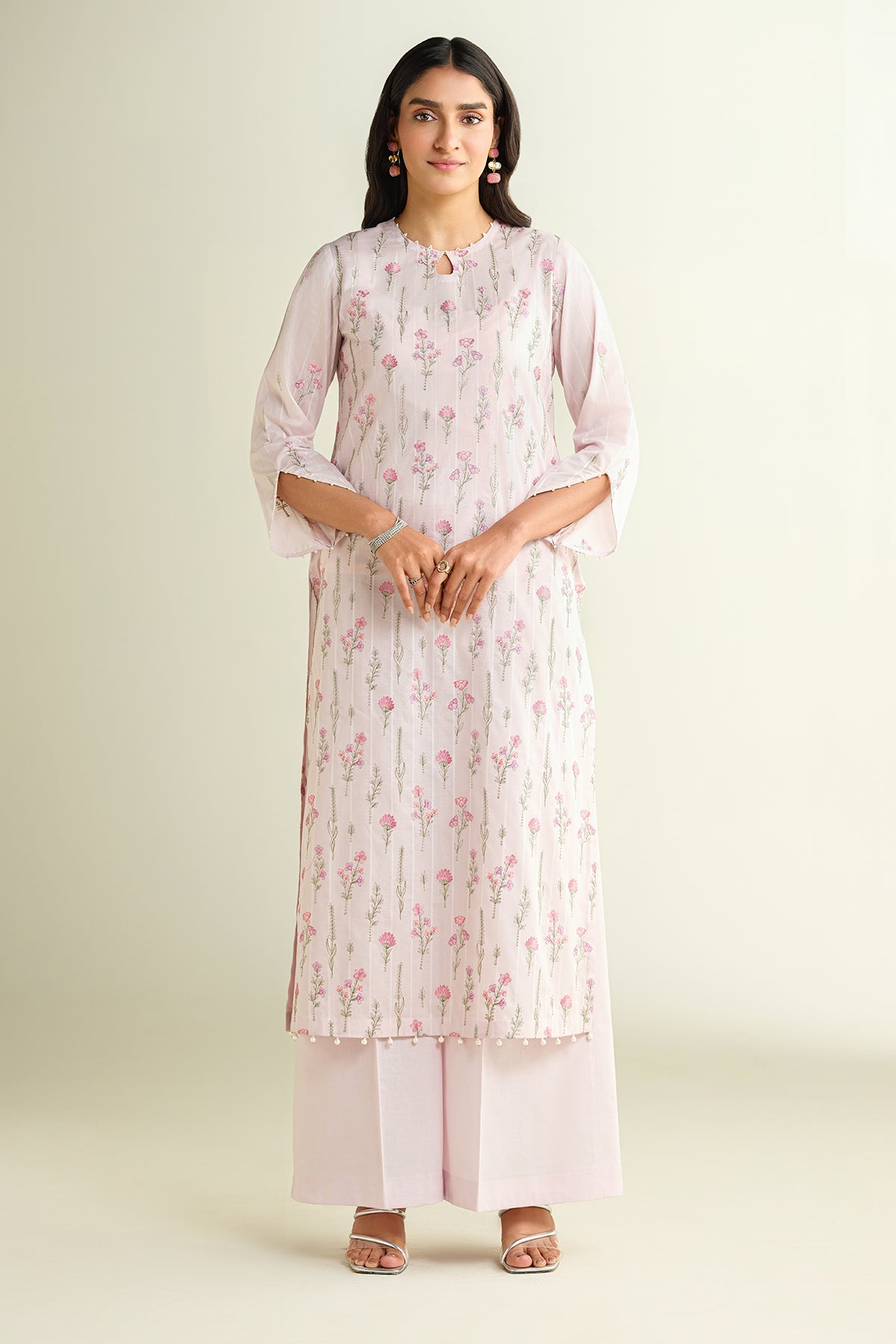 2 Piece - Embroidered Suit - E1672