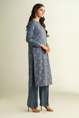 2 Piece - Embroidered Suit - E1674