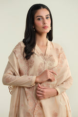3 Piece-Embroidered & Embellished Suit-E1679