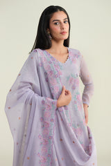 3 Piece - Embroidered & Embellished Suit - E1680