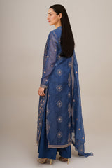 3 Piece - Embroidered Suit - E1683