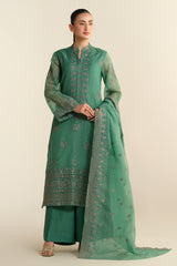 3 Piece - Embroidered Suit - E1684