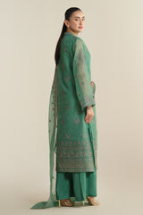 3 Piece - Embroidered Suit - E1684
