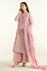 4 Piece -  Embroidered Suit - E1645