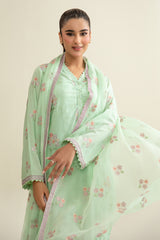 3 Piece - Embroidered Suit - E1694