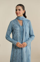 3 Piece - Embroidered Suit - E1696