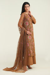 4 Piece - Embroidered & Embellished Suit - E1697