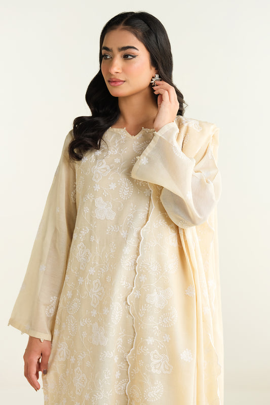 4 Piece - Embroidered Suit - E1702