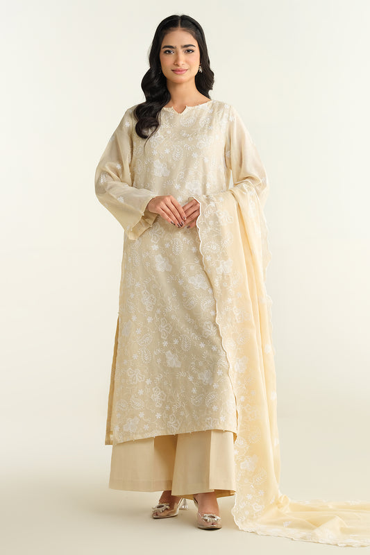 4 Piece - Embroidered Suit - E1702