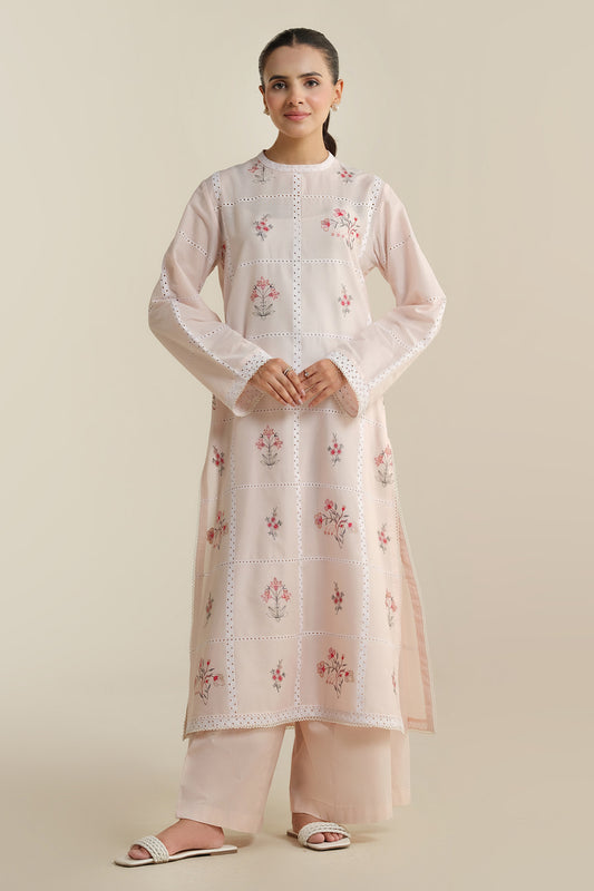 2 Piece - Embroidered Suit - E1713