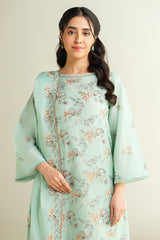 3 Piece -  Embroidered Suit - E1720