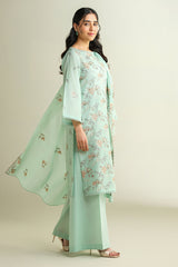 3 Piece -  Embroidered Suit - E1720