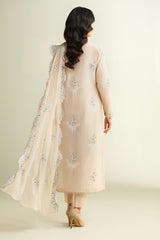 3 Piece -  Embroidered Suit - E1724