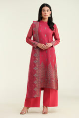 3 Piece - Embroidered Suit - E1727