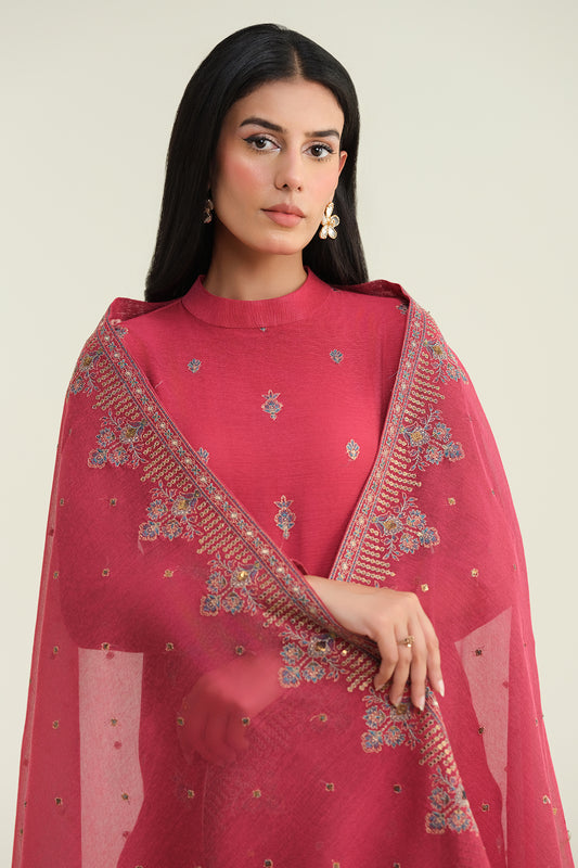 3 Piece - Embroidered Suit - E1727