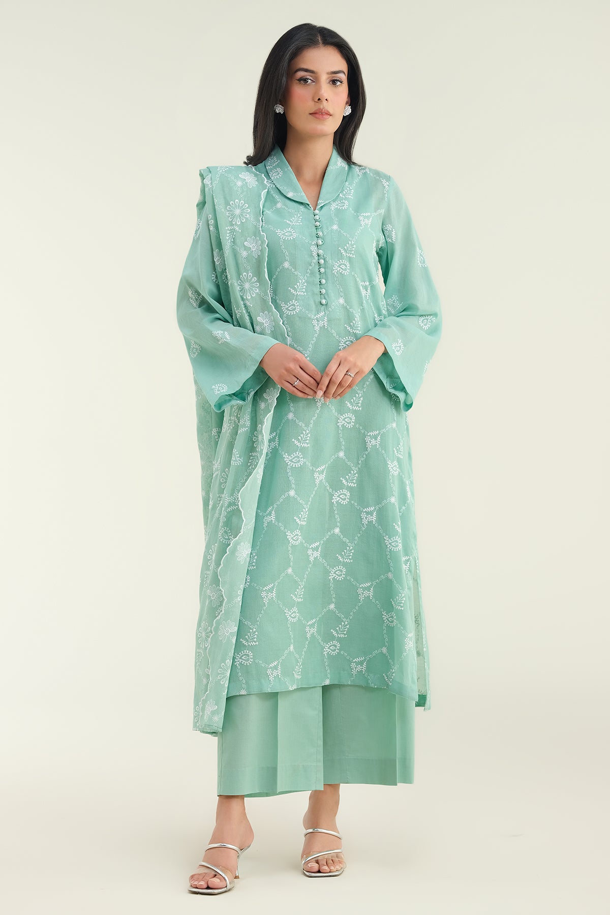 4 Piece-Embroidered Suit-E1728