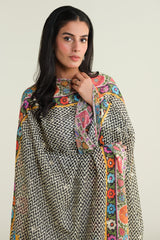Printed & Embroidered Dupatta - E1730