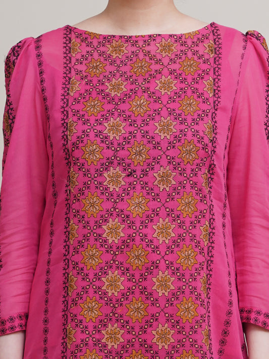 2 Piece - Embroidered Suit - E1732