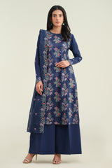 3 Piece - Embroidered Suit - E1740