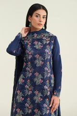 3 Piece - Embroidered Suit - E1740