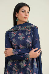 3 Piece - Embroidered Suit - E1740