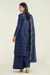 3 Piece - Embroidered Suit - E1740