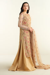 4 Piece - Embroidered & Embellished Suit - E1742