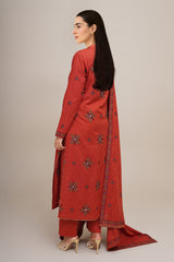 3 Piece - Embroidered Suit - E1753
