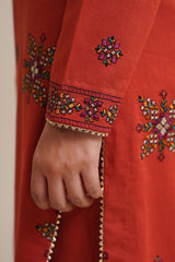 3 Piece - Embroidered Suit - E1753