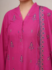3 Piece - Embroidered Suit - E1755