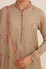 3 Piece - Embroidered Suit - E1756