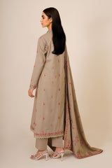 3 Piece - Embroidered Suit - E1756