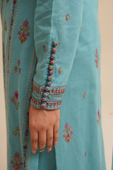 3 Piece - Embroidered Suit - E1758
