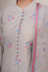 3 Piece - Embroidered Suit - E1761