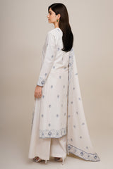 3 Piece - Embroidered Suit - E1762