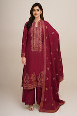 3 Piece - Embroidered Suit - E1763