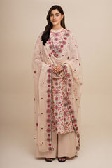 3 Piece - Embroidered Suit - E1770