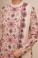 3 Piece - Embroidered Suit - E1770