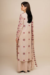 3 Piece - Embroidered Suit - E1770