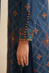 3 Piece - Embroidered Suit - E1774