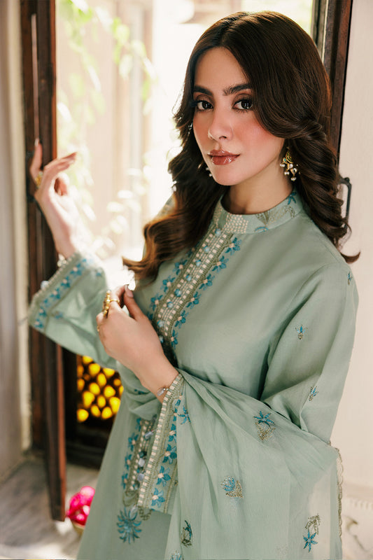 3 Piece - Embroidered Suit - E1802