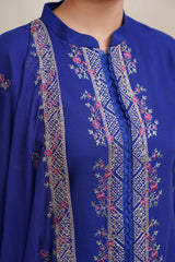 3 Piece - Embroidered Suit - E1803