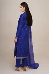 3 Piece - Embroidered Suit - E1803