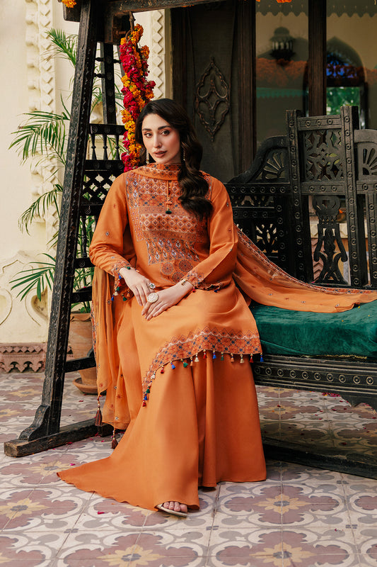 3 Piece - Embroidered Suit - E1805