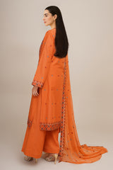 3 Piece - Embroidered Suit - E1805