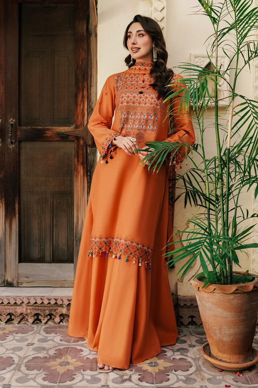 3 Piece - Embroidered Suit - E1805